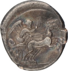 Roman Republic. Anonymous. Denarius. ND (157 - 156 BC).