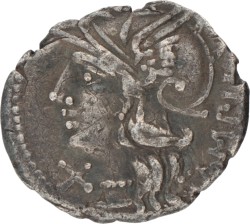 Roman Republic. M. Baebius Q.f. Tampilus. Denarius. ND (137 BC).