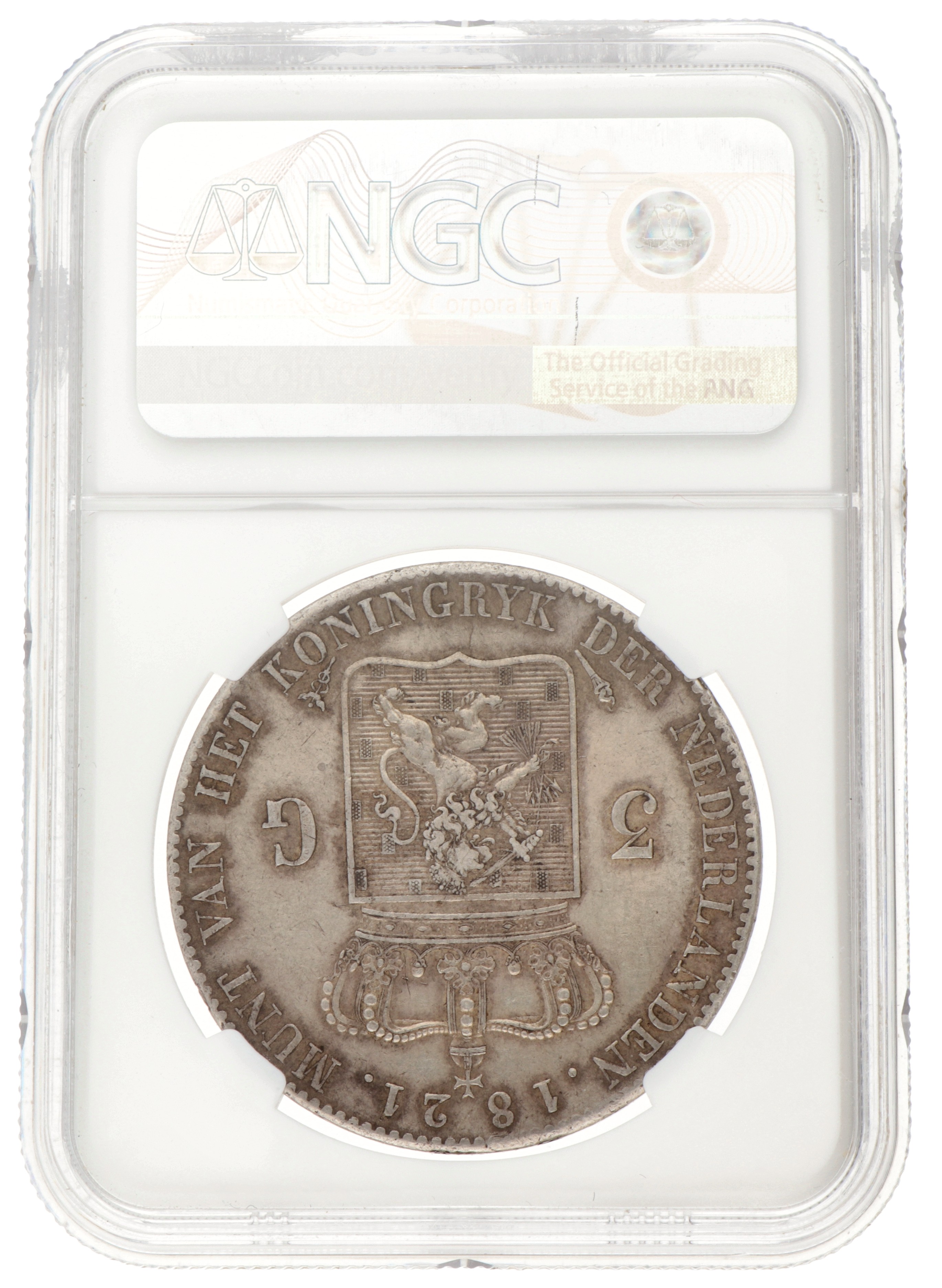 3 Gulden. Willem I. 1821 U. AU 55.