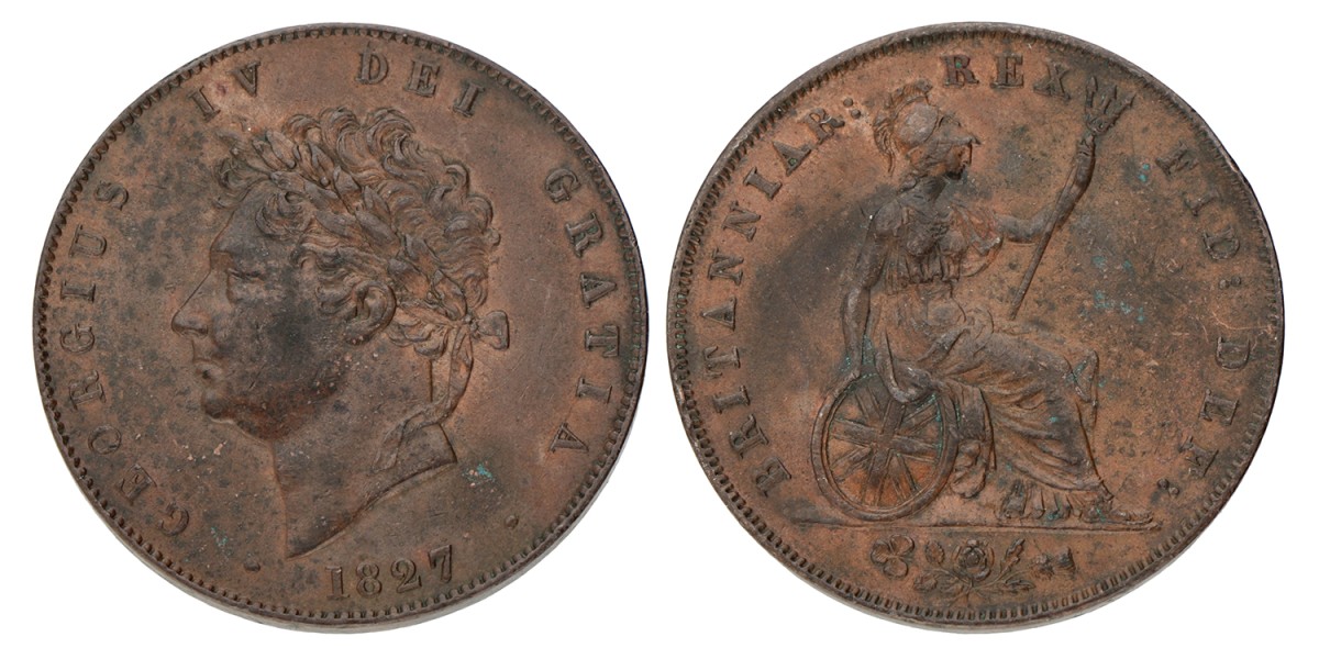 Great Britain. George VI. ½ Penny. 1827.
