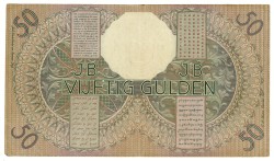 Netherlands-Indies. 50 gulden. Banknote. Type 1933. - Fine / Very fine.