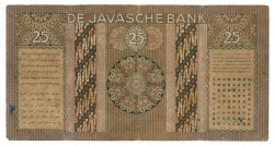 Netherlands-Indies. 25 gulden. Banknote. Type 1933. - Fine.