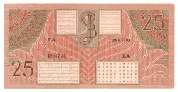 Netherlands-Indies. 25 gulden. Banknote. Type 1946. - Very fine / Extremely fine.