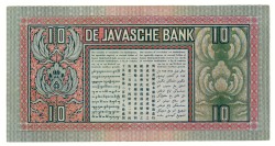 Netherlands-Indies. 10 gulden. Banknote. Type 1933. - Extremely fine.