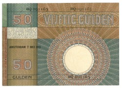 Nederland. 50 gulden. Bankbiljet. Type 1929. - Zeer Fraai.