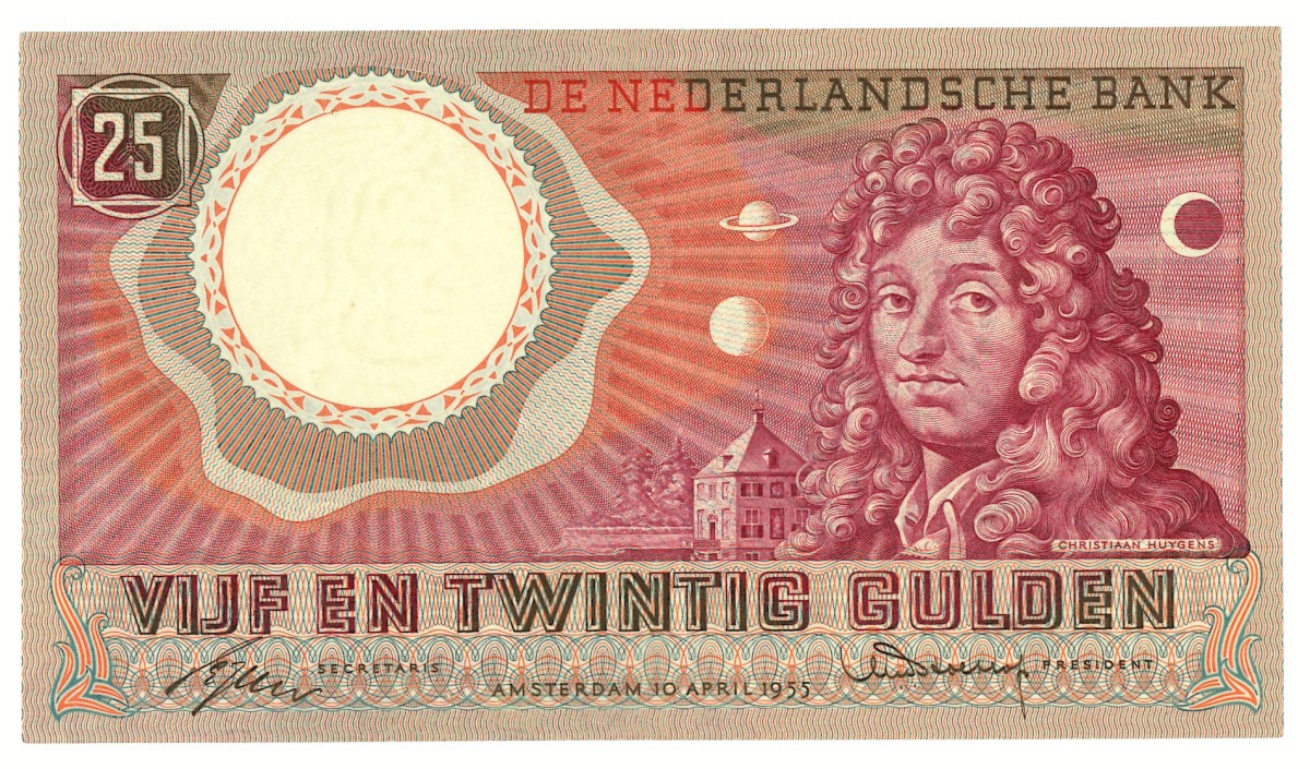 Nederland. 25 gulden. Bankbiljet. Type 1955. - Zeer Fraai +.