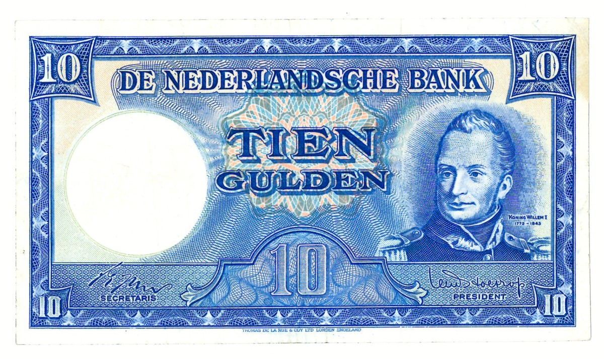 Nederland. 10 gulden. Bankbiljet. Type 1949. - Zeer Fraai +.