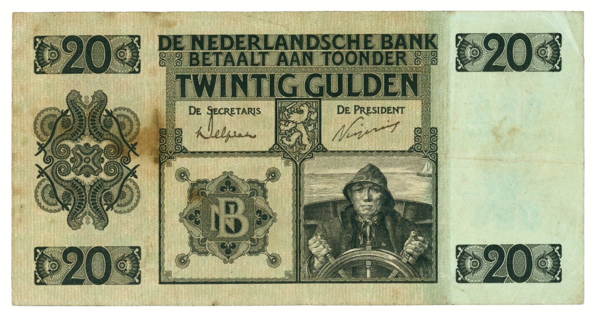 Nederland. 20 gulden. Bankbiljet. Type 1926. - Fraai.