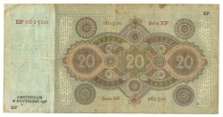 Nederland. 20 gulden. Bankbiljet. Type 1926. - Fraai.