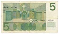 Nederland. 5 gulden. Bankbiljet. Type 1966. - Zeer Fraai -.