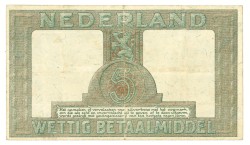 Nederland. 5 gulden. Zilverbon. Type 1944. - Zeer Fraai -.