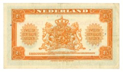 Nederland. 2½ gulden. Muntbiljet. Type 1943. - Zeer Fraai +.