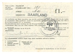 Nederland. 1 gulden. Waardebon. Type 1941-1942. - Prachtig.