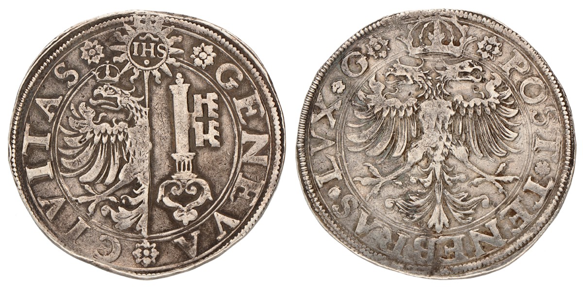 Switzerland. Geneva. Thaler. ND (1572-1578).