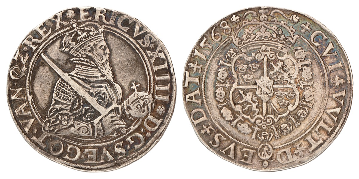 Sweden. Erik XIV. Daler. 1568.