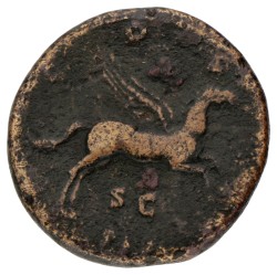 Roman Empire. Hadrianus. Dupondius. ND (125-128).
