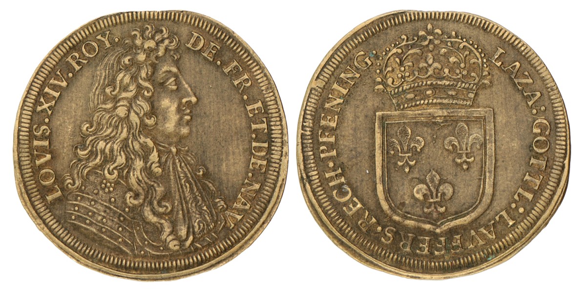 No reserve - Germany. Neurenberg. N.D. Jeton - Louis XIV.