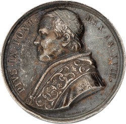 No reserve - Italian states. Papal states. 1863. Opening of the Papal cigar factory.