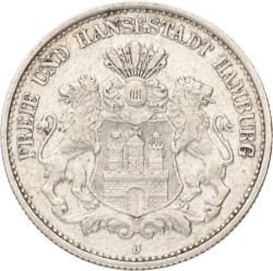 German states. Hamburg. 2 Mark. 1906.