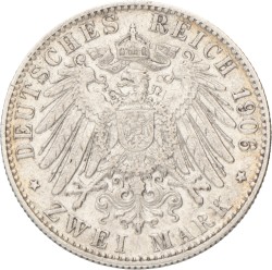 German states. Hamburg. 2 Mark. 1906.