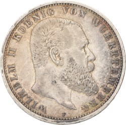 No reserve - German states. Württemberg. Wilhelm II. 5 Mark. 1903 F.