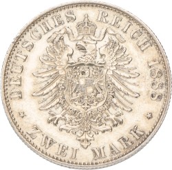 German states. Prussia. Friedrich III. 2 Mark. 1888 A. VF / XF.