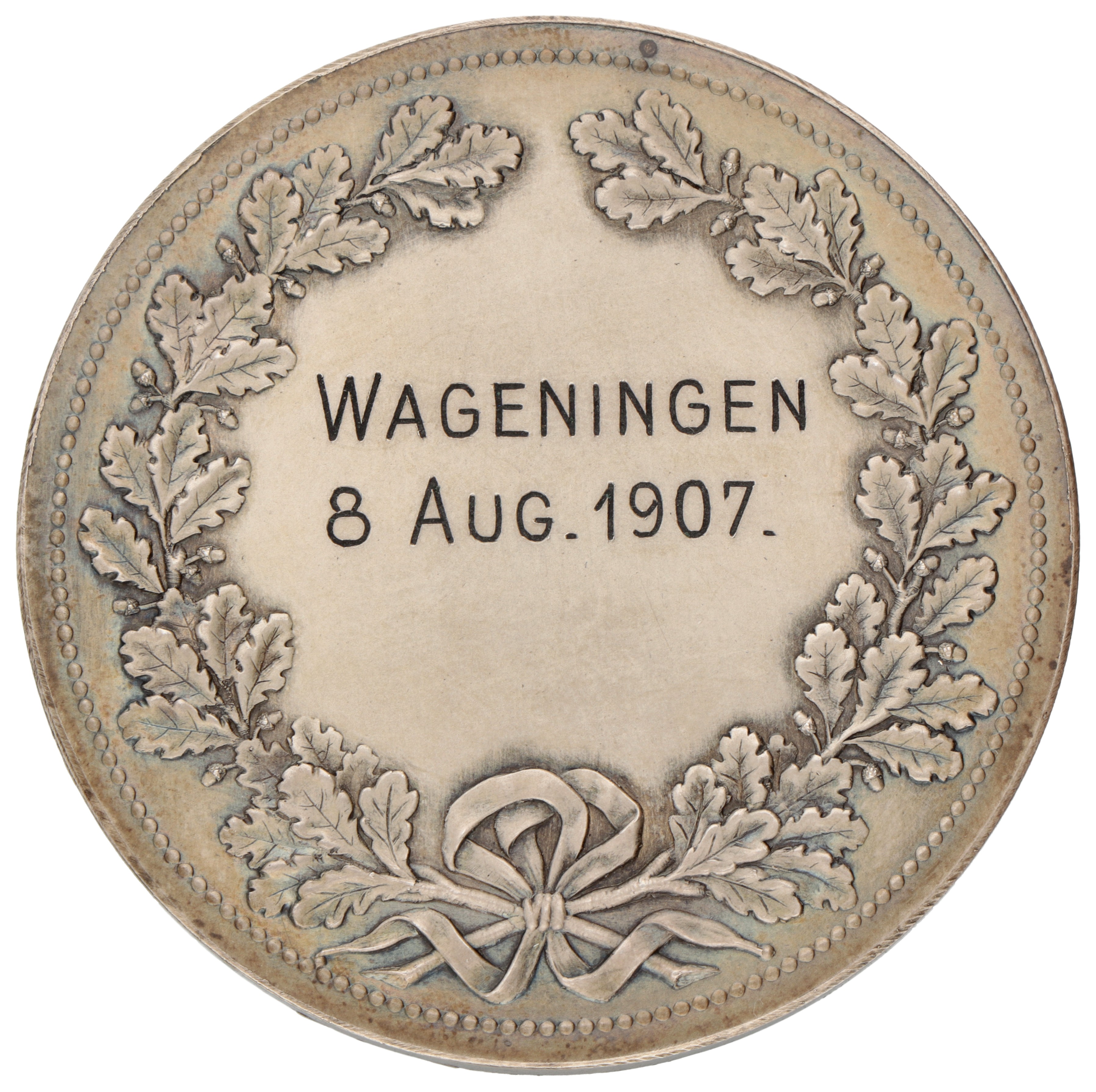 Nederland. Wageningen. 1907. Prijspenning voor de 2e prijs.