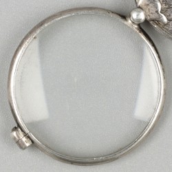 Chatelaine loep zilver.