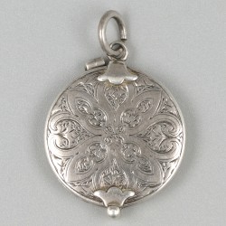 Chatelaine loep zilver.