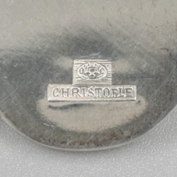 Christofle taartschep, roomlepel & suikertang, model Albi, verzilverd.