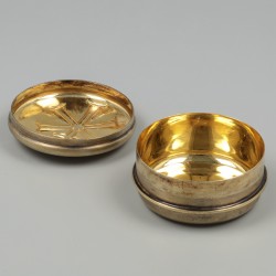 Hostiedoosje / pyxis, zilver.