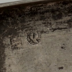 Snuiftabaksdoosje zilver.