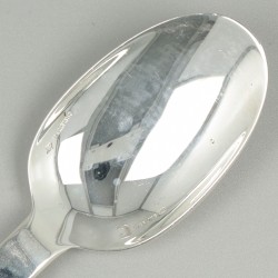 Christofle 6-delige set dessertlepels, model Commodore, zilver.