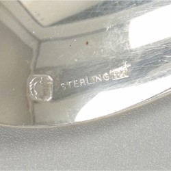 Christofle 6-delige set dessertlepels, model Commodore, zilver.