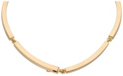 Hans Hansen 14K roségouden Deens design schakelcollier.