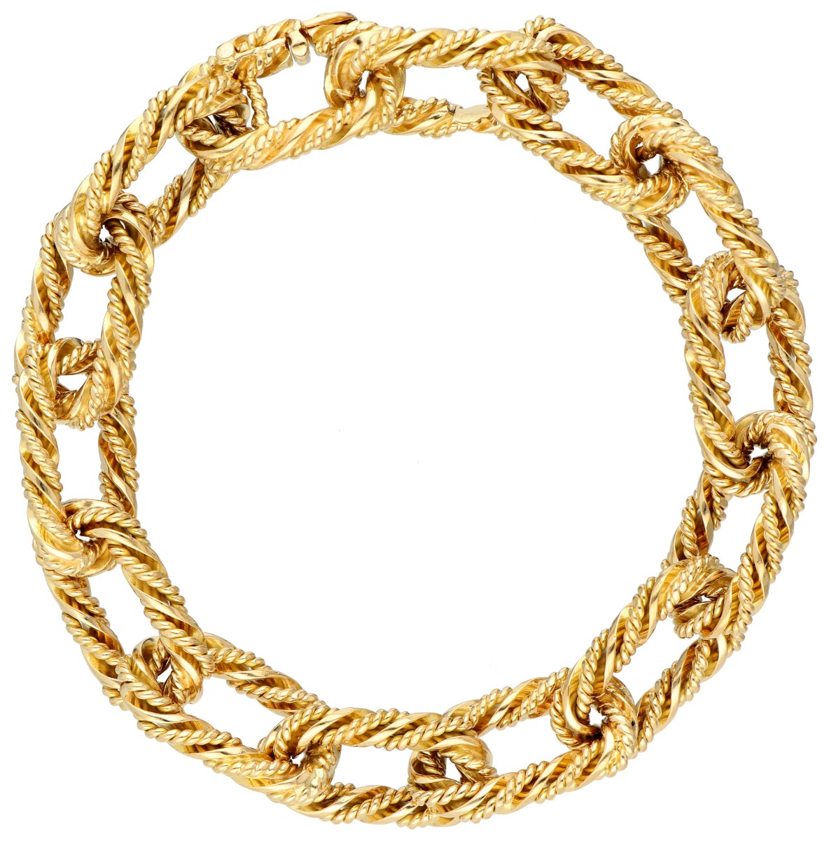 18K Geelgouden 'closed forever' armband.