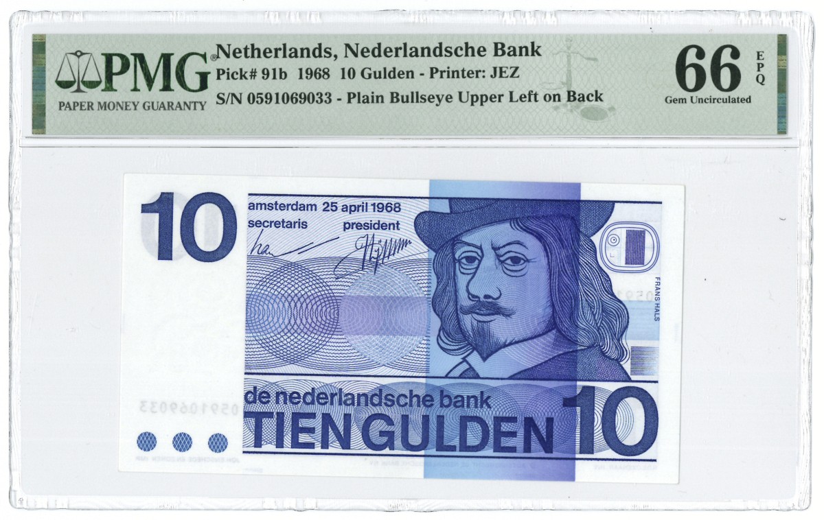 Nederland. 10 gulden. Replacement. Type 1968. - PMG 66EPQ