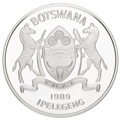 Botswana. Republic. 2 Pula. 'Save the Children Fund'. 1989.