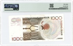 Belgium. 1000 francs. Banknote. Type 1980-1996. - PMG 58