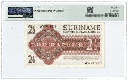 Suriname. 2½ gulden. Banknote. Type 1967. - PMG 65EPQ