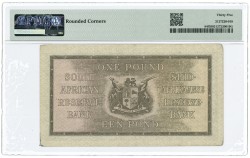 South-Africa. 1 pound. Banknote. Type 1947. - PMG 35