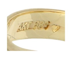 14K Geelgouden Riitta Finse design ring.