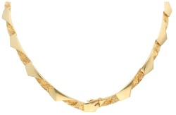 14K Geelgouden Riitta Fins design schakelcollier.