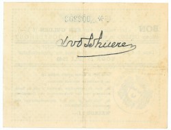 Nederland. 1 gulden. Waardebon. Type 1940. Type Oosterhout. - Zeer Fraai.