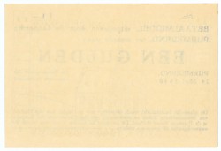 Nederland. 1 gulden. Waardebon. Type 1940. Type Purmerend. - UNC.