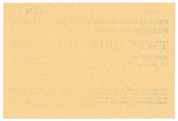 Nederland. 2½ gulden. Waardebon. Type 1940. Type Purmerend. - UNC.