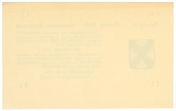 Nederland. 1 gulden. Waardebon. Type 1940. Type Sliedrecht. - UNC.