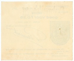 Nederland. 25 cent. Waardebon. Type 1940. Type Stein. - Prachtig.