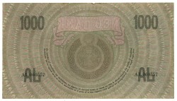 Nederland. 1000 gulden. Bankbiljet. Type 1926. - Prachtig +.