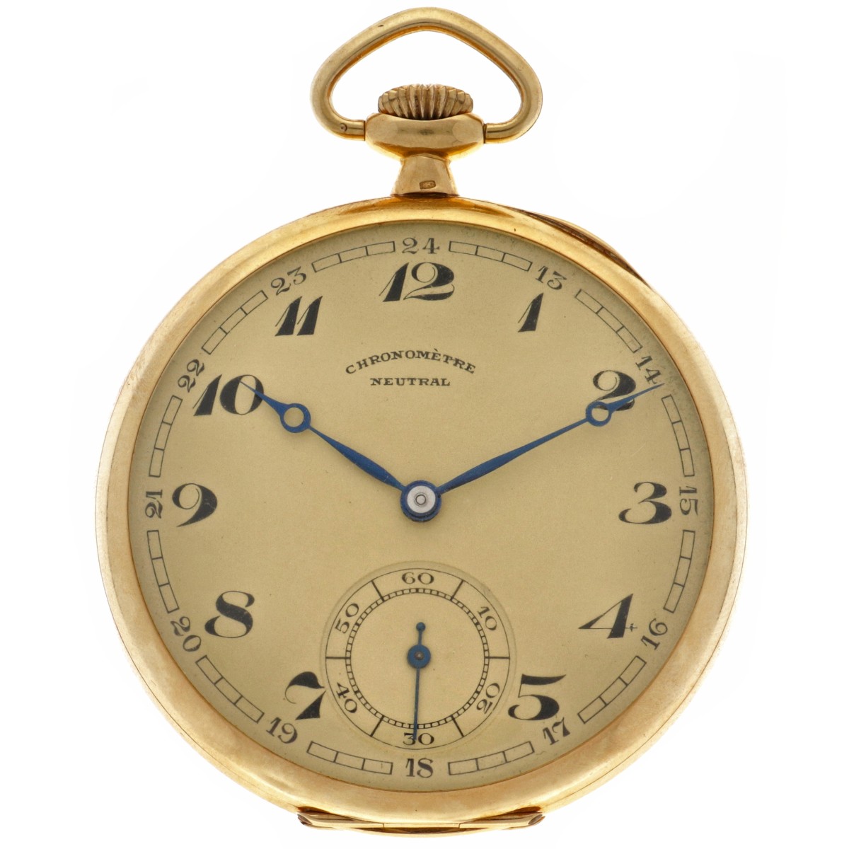No Reserve - Chronometre Neutral 18K. 4057/8 - Heren zakhorloge. 